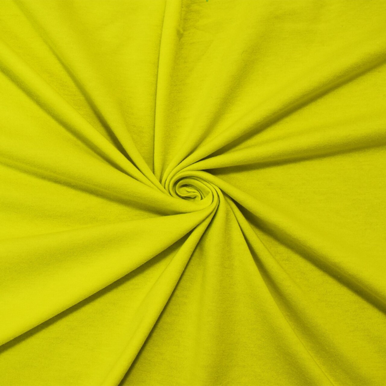 Bright Yellow Cotton Stretch Spandex Solid Jersey Knit Fabric By the Yard